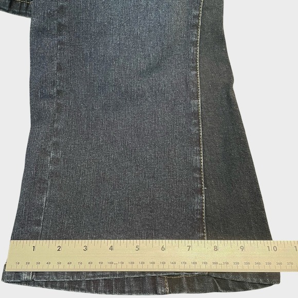 Vintage Tommy Jeans Mid Rise Flare Dark Faded Y2K 90s Deadstock‎ RARE NWT Sz 11 - Picture 9 of 11